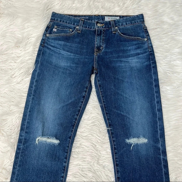 NWOT AG Ex-Boyfriend Slouchy Slim Boyfriend Jeans 11 Years Interrupted Denim 27 - Picture 4 of 11